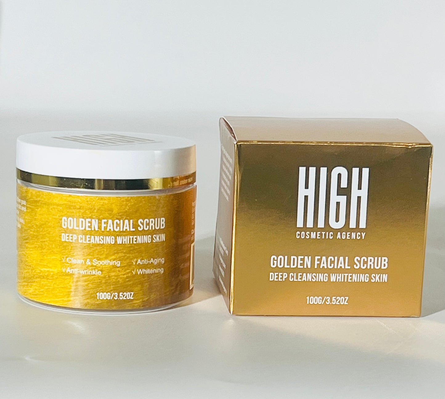 Golden facial Scrub (deep cleansing whitening skin )